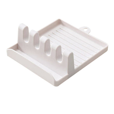 Plastic Spoon Rest Kitchen Organizer for Fork Spatula Rack Spoon Holder Stand Tableware Storage Rack for Spoon Pot Lid Holder