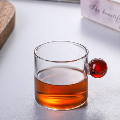 Glass Ball Handle Espresso Cups