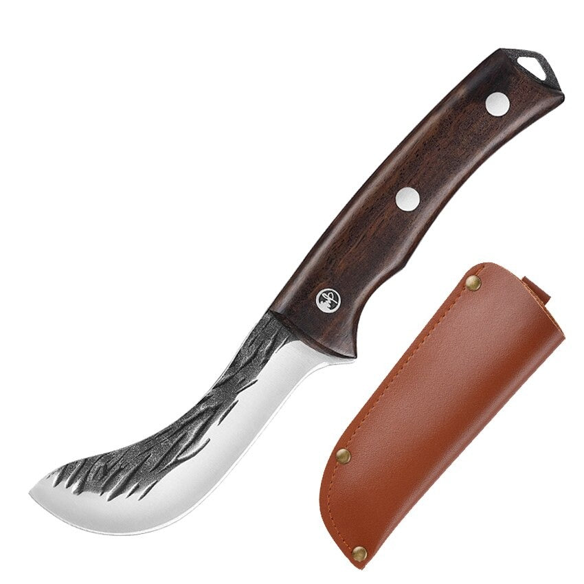 Hand-Forged High Carbon Boning Knife and Meat Cleaver Set