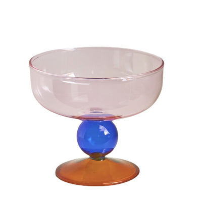 Colorful Glass Ice Cream Bowl