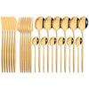 Vintage Gold Stainless Steel Cutlery Set