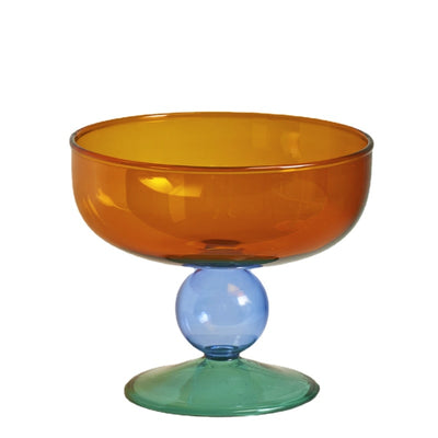 Colorful Glass Ice Cream Bowl