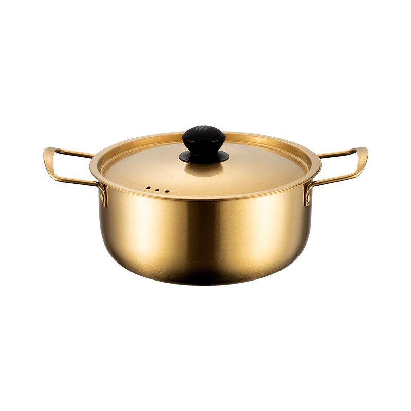 Golden Stainless Steel Instant Noodle Pot